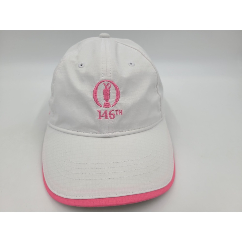 Women 2017 146th The Open Championship Royal Birkdale Golf Hat Cap White Pink